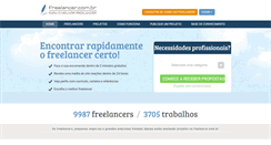 Desktop Screenshot of freelancer.com.br